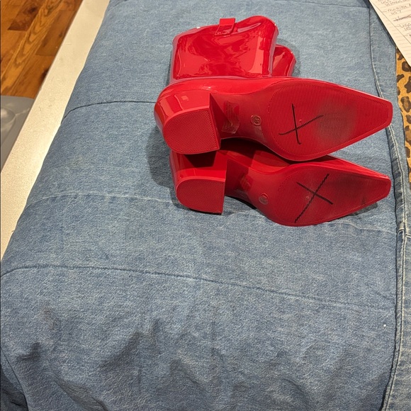 Mattisse beach red Annie rain boots us8 - Picture 5 of 5